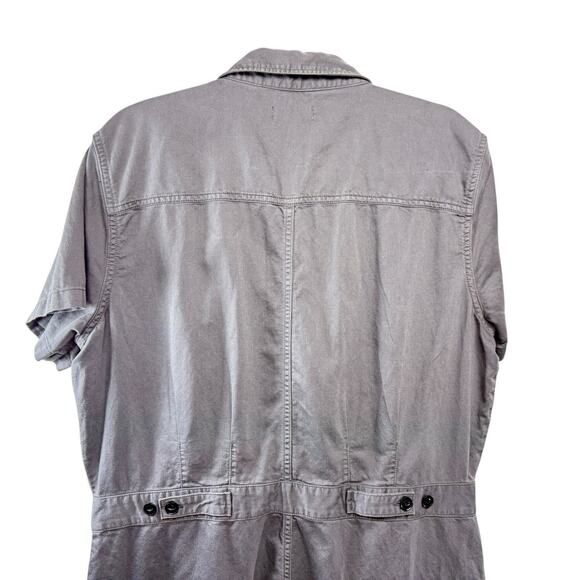 Outerknown SEA Jumpsuit Overall Coveralls Women Size L Gray Utility Organic - Picture 5 of 7
